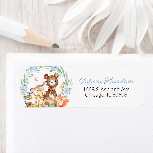 Adorable Woodland Tiere Grünpflanzen Kinderdusche (Insitu)