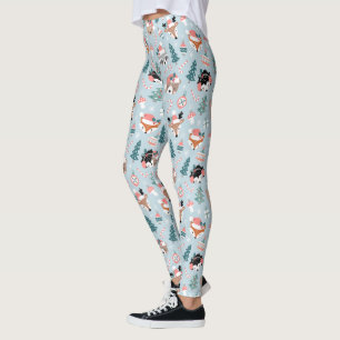Adorable Woodland Weihnachtstiermuster Leggings
