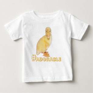 Adorable Yellow Duckling Fotografie Baby T-shirt