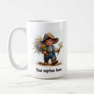 Adorable Young Munchkin in Vintager Kleidung Kaffeetasse