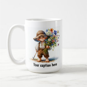 Adorable Young Munchkin in Vintager Kleidung Kaffeetasse