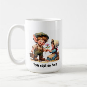 Adorable Young Munchkins in Vintager Kleidung Kaffeetasse