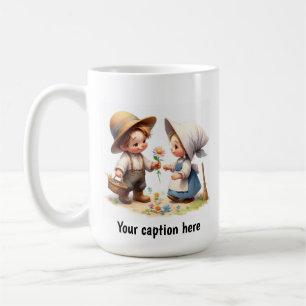 Adorable Young Munchkins in Vintager Kleidung Kaffeetasse