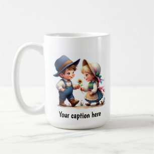 Adorable Young Munchkins in Vintager Kleidung Kaffeetasse
