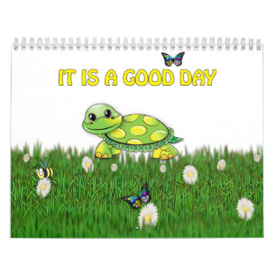 Adorable Zeichnend Süße Tier Kinder Illustration Kalender