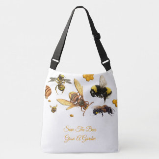 Adorables [3D] Rettete die Bees Custom Tote Bag Tragetaschen Mit Langen Trägern