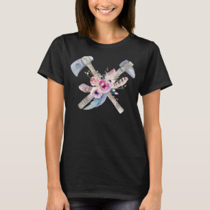 Adorables Bohemisch Tomahawk & Feathers T-Shirt
