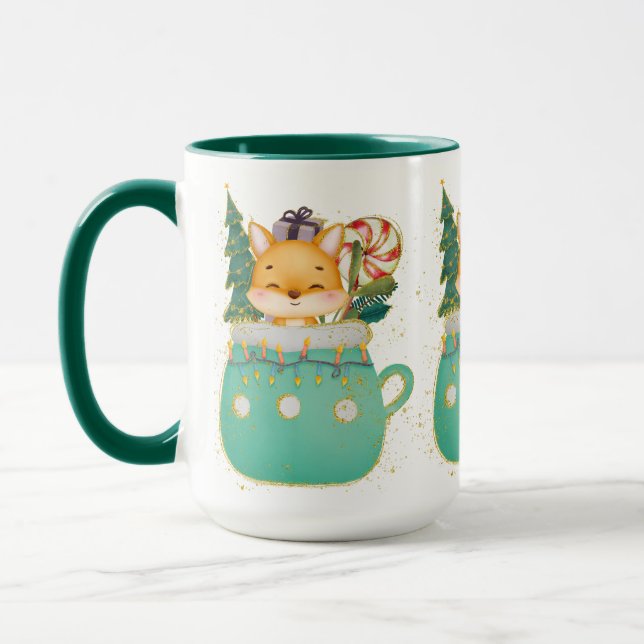 Adorables Christmas Dreamy Fox Tasse (Links)