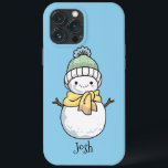 Adorables Christmas Snowman Case-Mate iPhone Hülle<br><div class="desc">Süße kleine Cartoon Schneemann Bild auf einem Handy Gehäuse. Ideal für ein Weihnachtskind oder für jeden,  der Schneemänner Liebe hat. Klicken Sie auf "Personalisieren",  um dieses Produkt anzupassen.</div>