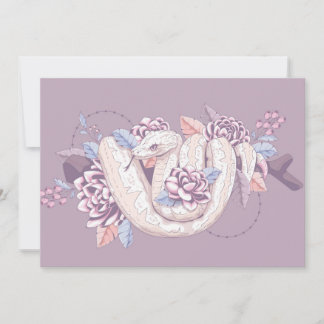 Adorables Custom Reptiles Schlange ummantelt auf Z Feiertagskarte