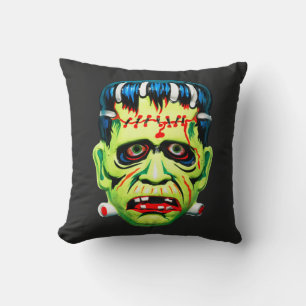 Adorables Green Monster Mask Kissen