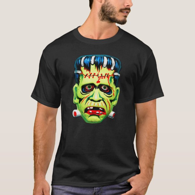 Adorables Green Monster Mask T - Shirt (Vorderseite)