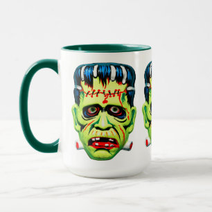 Adorables Green Monster Mask Tasse