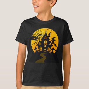 Adorables Halloween Beängstigendes Spuk Haus T-Shirt