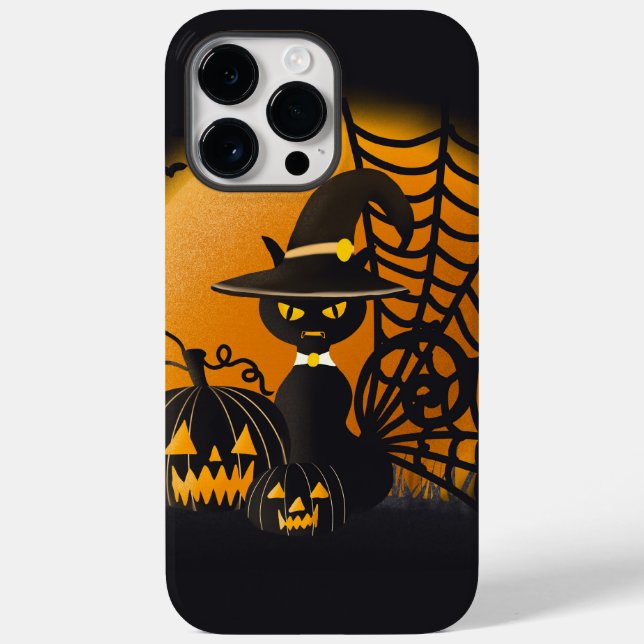 Adorables Halloween Cat and Pumpkin Case-Mate iPhone Hülle (Rückseite)