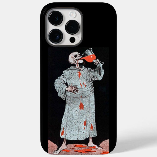 Adorables Halloween Skelett Trinken Blut Case-Mate iPhone Hülle (Rückseite)