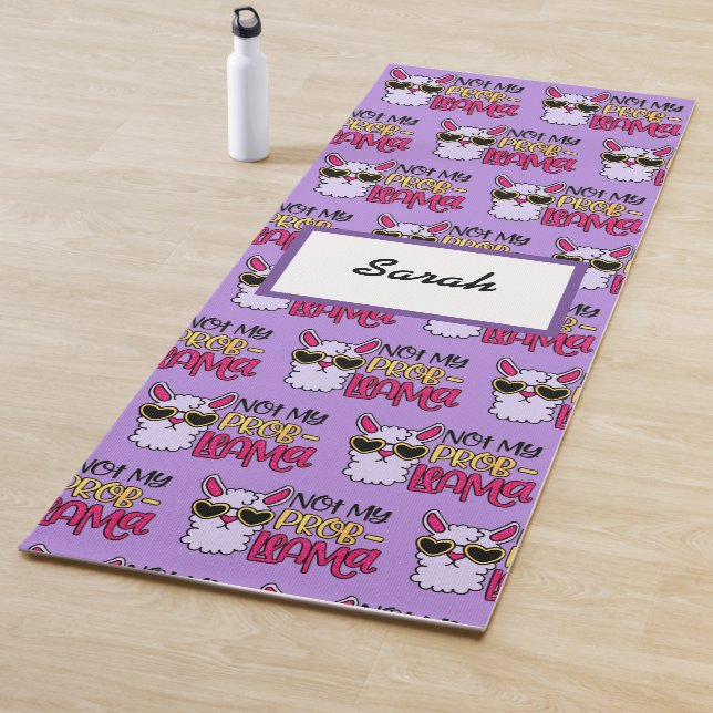Adorables Lama Liebe Nicht mein Probllama Lila Yogamatte (Beispiel)