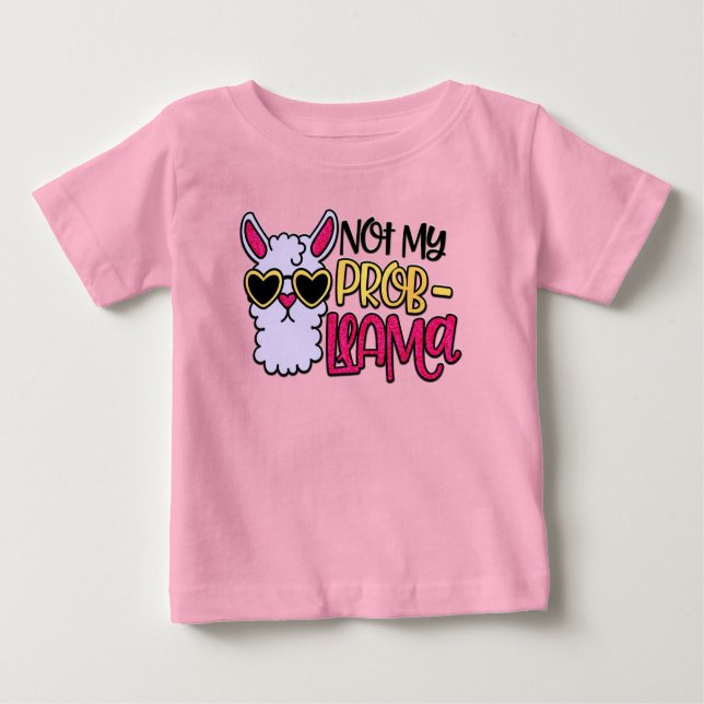 Adorables Lama-Liebe nicht mein Probllama-T - Shir Baby T-shirt (Vorderseite)