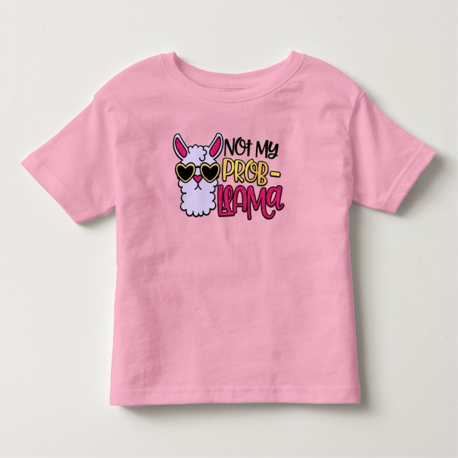 Adorables Lama-Liebe nicht mein Probllama-T - Shir Kleinkind T-shirt (Vorderseite)