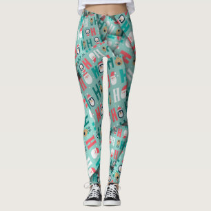 Adorables Niedliche Pinguine & Santa [3D] Yoga Leggings