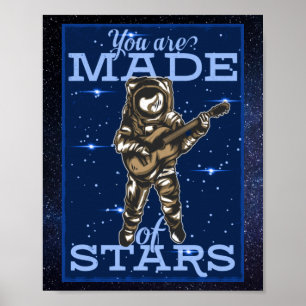 Adorables Space, wo man aus Sternen gemacht ist Poster