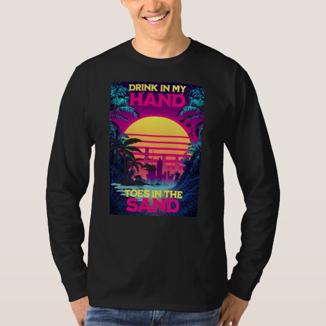 Adorables Synthwave Vaporwave Retro 80er T-Shirt (Vorderseite)