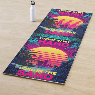 Adorables Synthwave/Vaporwave Retro 80er Yogamatte