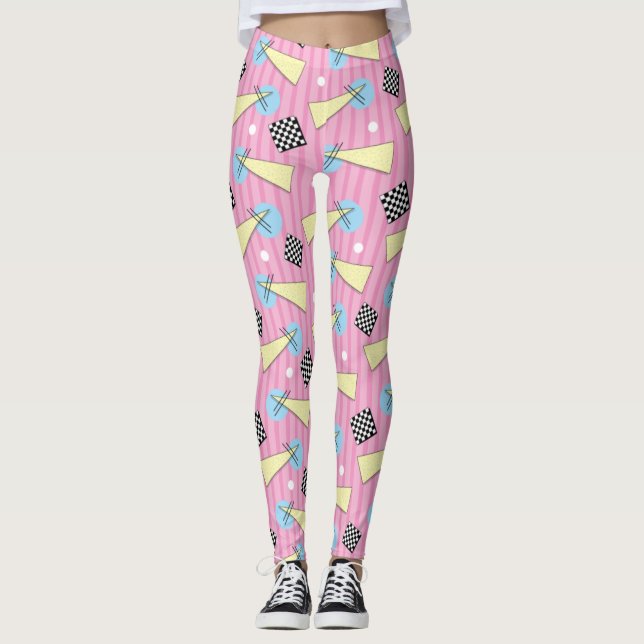 Adorables Synthwave/Vaporwave Style Yoga Leggings (Vorderseite)
