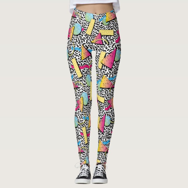 Adorables Synthwave/Vaporwave Style Yoga Leggings (Vorderseite)