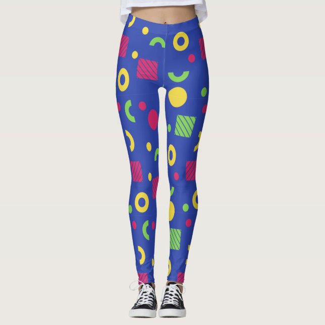 Adorables Synthwave/Vaporwave Style Yoga Leggings (Vorderseite)