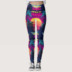 Adorables Synthwave/Vaporwave Style Yoga Leggings