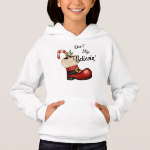 Adorables Weihnachten Hör nicht auf zu glauben' Hoodie