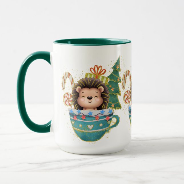 Adorables Weihnachten Wunderbare Löwe-Tasse Tasse (Links)