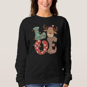 Adorables Weihnachts-Liebe Sweatshirt