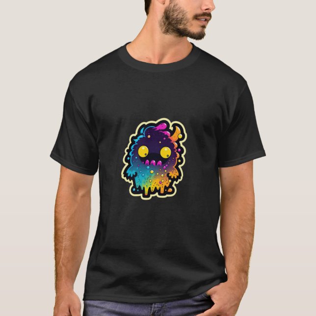 Adorably cute colorful monster character  17 T-Shirt (Vorderseite)