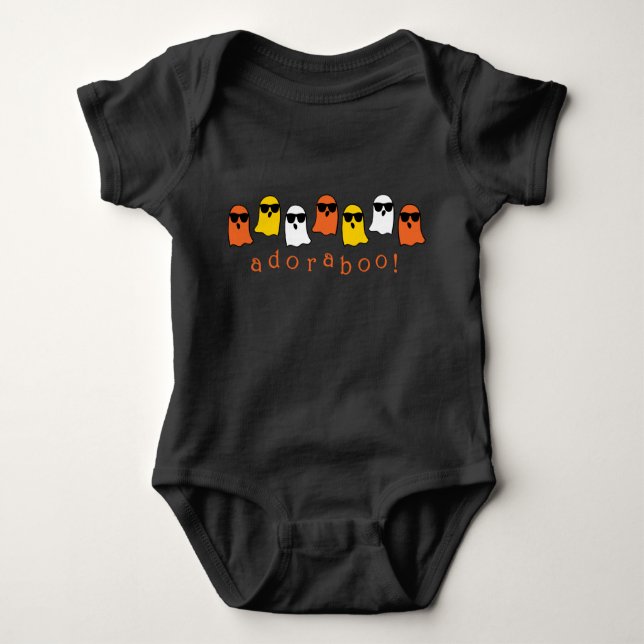Adoraboo! Halloween-Geister Baby Strampler (Vorderseite)