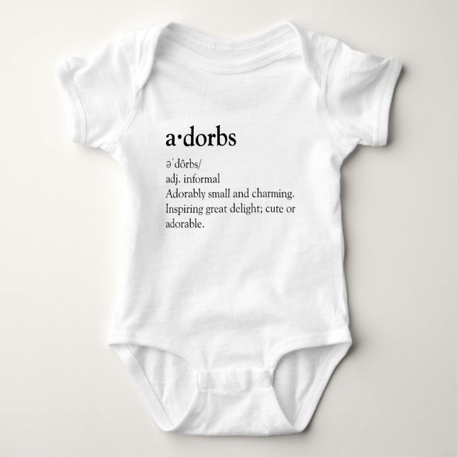 Adorbs Baby Jersey Bodysuit Baby Strampler (Vorderseite)