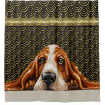 Adorbs Basset Hound Duschvorhang