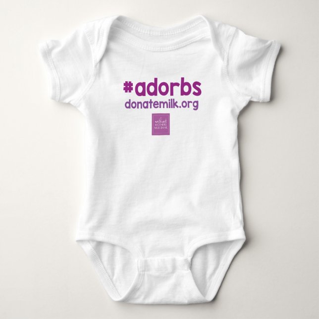 #adorbs onsie baby strampler (Vorderseite)