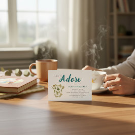 Adore Baby  Botanical Books for Baby  Begleitkarte