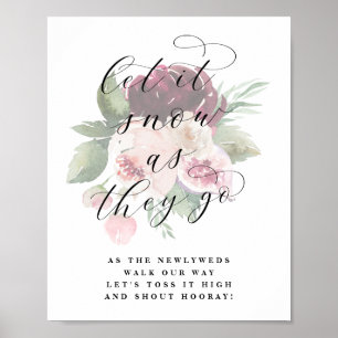 Adore lassen es schneewitzige Hochzeitssignatur ab Poster