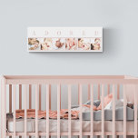 ADORED Baby Foto Collage Elegantes Rosa und Weiß Leinwanddruck<br><div class="desc">Erstellen Sie Ihren eigenen Leinwand-Druck, der mit Ihren eigenen Baby-Fotos individuell gestaltet wird. Dieses Design ist niedlich genug für das Kinderzimmer und elegant genug, um überall in Ihrer Zuhause angezeigt werden. Das Design wird mit dem Wort "ADORED" versehen, wobei jeder Buchstabe über einem Ihrer Fotos positioniert ist. Die Fotovorlage ist...</div>
