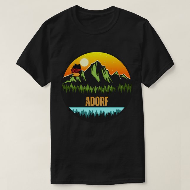 Adorf, Deutschland T-Shirt (Design vorne)