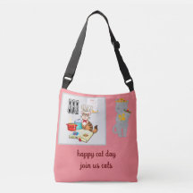 Adorful Colorful Cat Animal Lover Tasche
