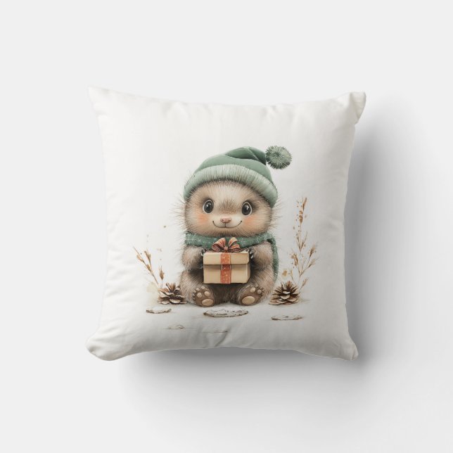 Adorgious Animal Christmas Serie Baby Porcupine Kissen