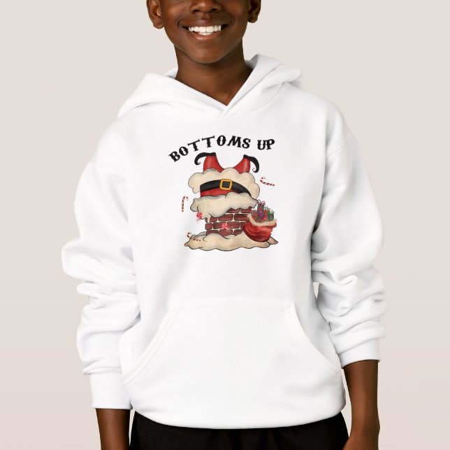 Adorieren Weihnachten Weihnachten Weihnachtsmann T Hoodie (Vorderseite)