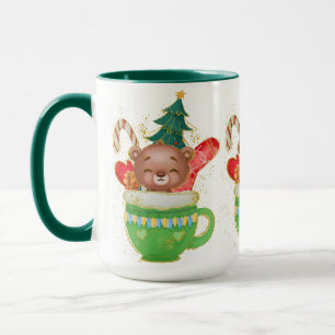 Adorieren Weihnachten Wertvoller Bär Tasse