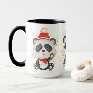 Adorieren Weihnachten Winter Panda Kaffee Tasse