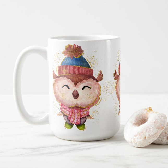 Adorieren Weihnachts-Winter Kaffeetasse (Mit Donut)