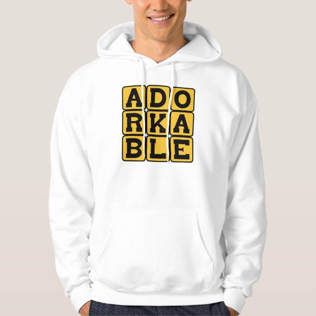 Adorkable, bezaubernder Depp Hoodie (Vorderseite)